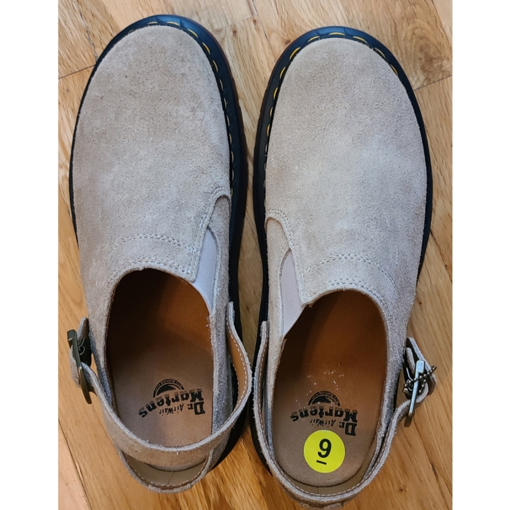 🆕️ Dr Martens Isham Desert Oasis Tan Suede Mules Womens 11 Men 9 Streetwear - Picture 8 of 16